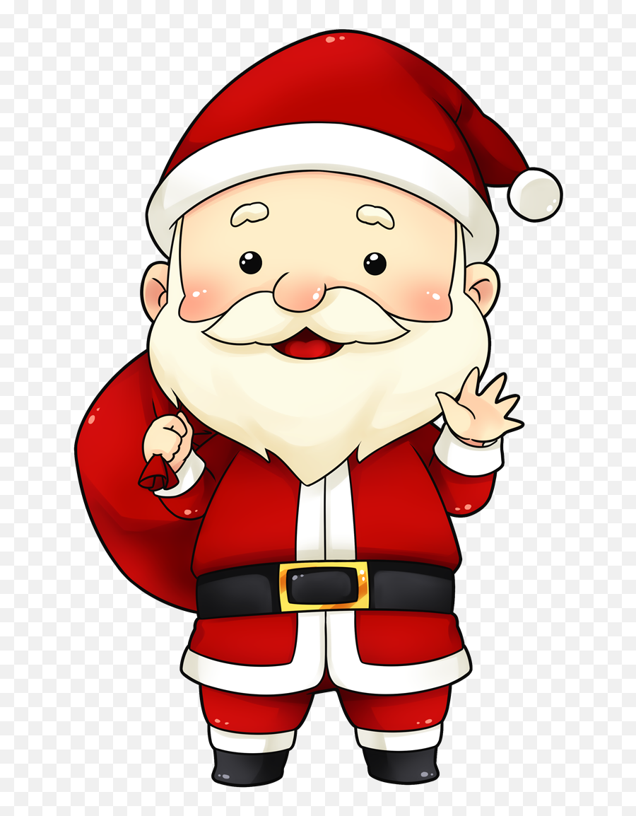 Santa Free To Use Clip Art - Cute Clipart Santa Claus Emoji,Santa Emoji