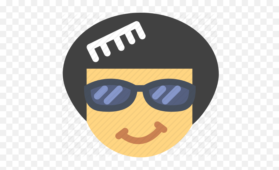 Afro Emoji Emoticon Face Icon - Brush Hair Emoji,Emoji With Afro