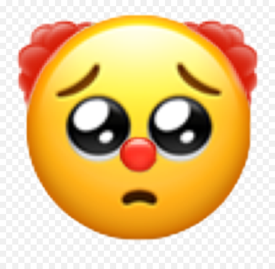 Clown Emoji Emojis Emojiiphone Sticker - Stiker Picsart Emoji Iphone,Cute Clown Emoji
