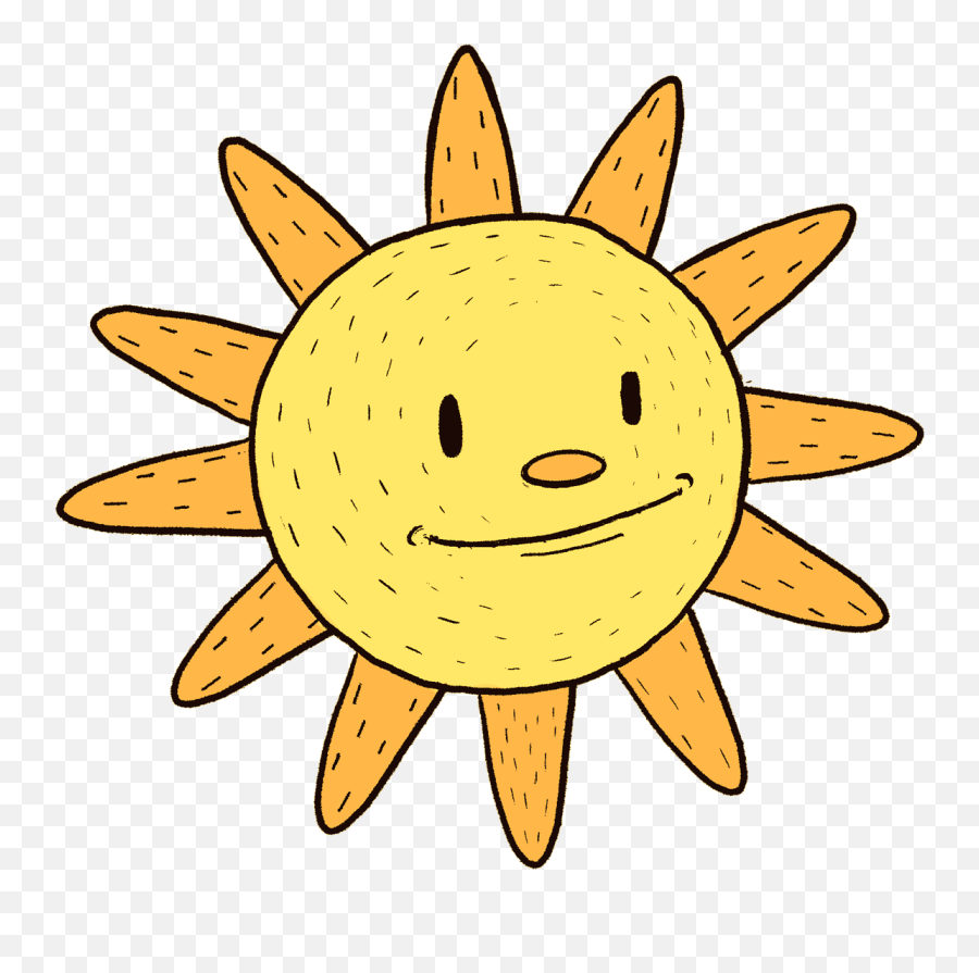 Joe Walton - Illustrator Sun Character Design Happy Emoji,Character Emotions