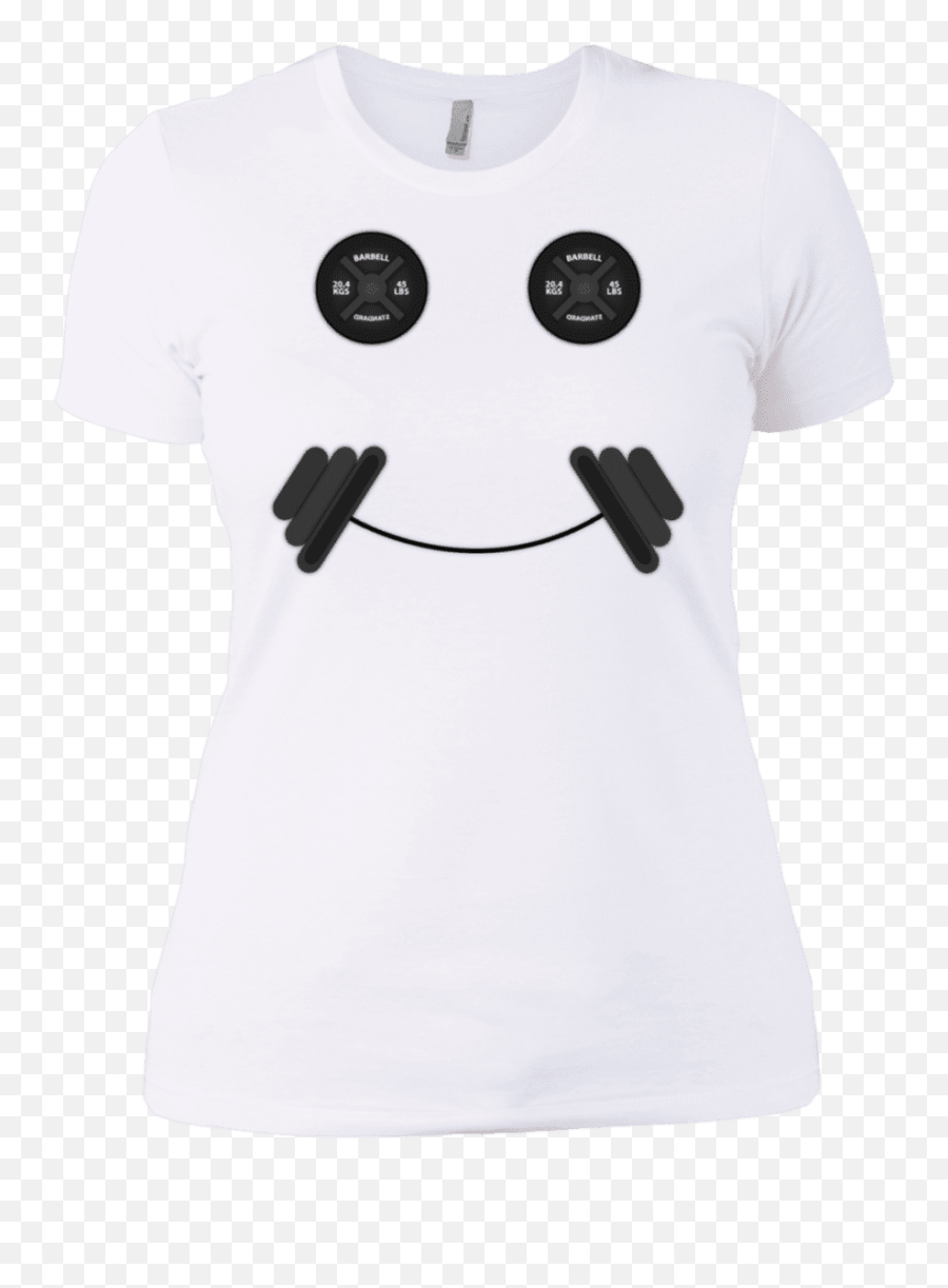 Iron Smiley Womens Extra Comfort Tee - Happy Emoji,Emoticon Tshirts