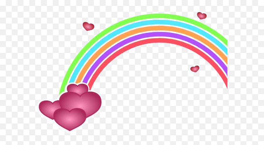 Free Rainbow Clipart - Animated Gifs Vectors U0026 Other Graphics Rainbow With Hearts Clipart Emoji,Rainbow Emotions