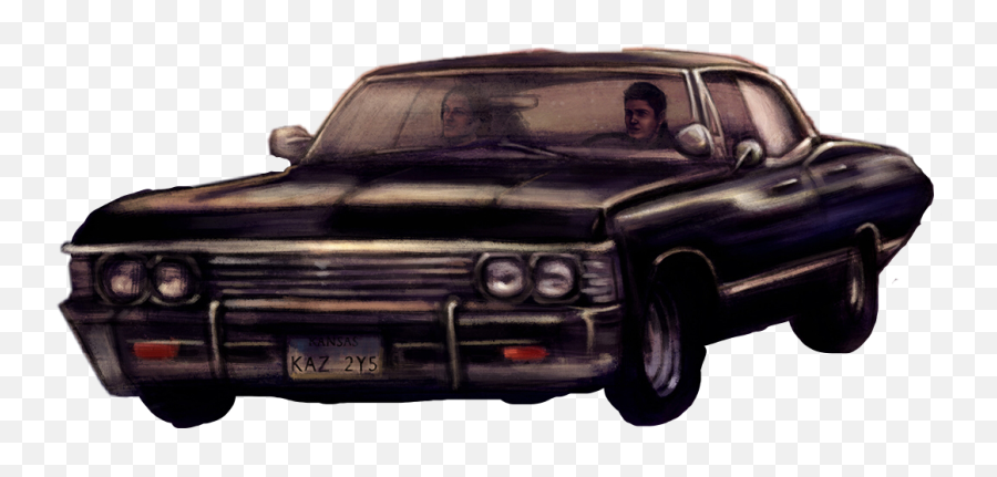 Impala Dean Sam Winchester Sticker - Iphone Supernatural Wallpaper Phone Emoji,Emojis That Represent Sam Winchester