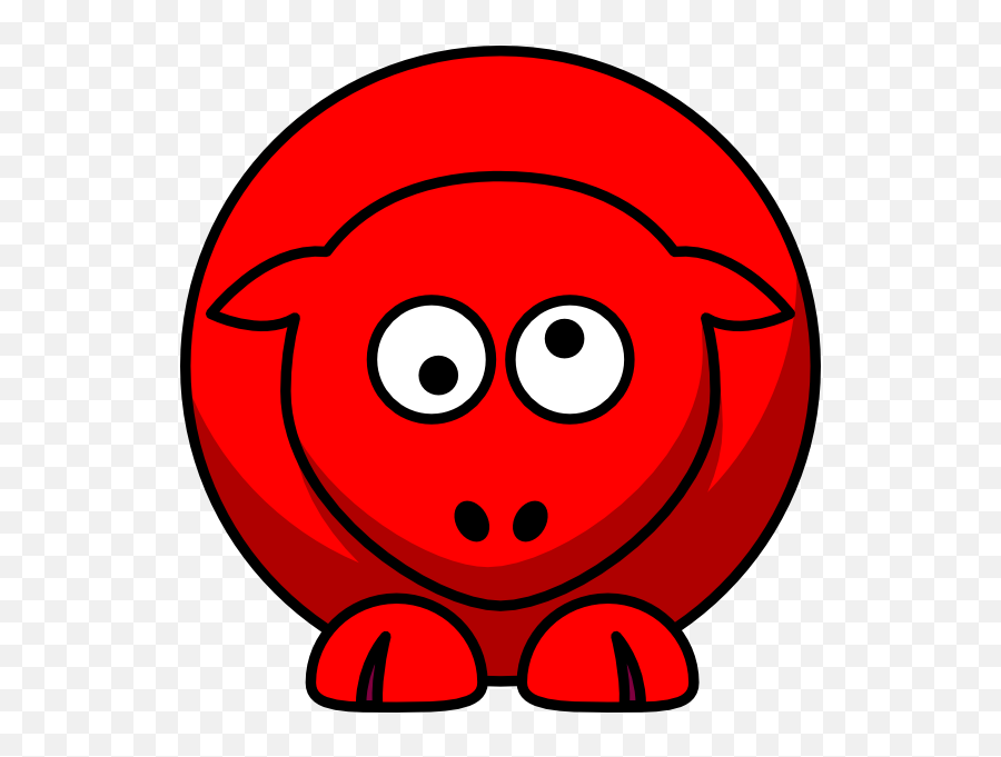 Sheep Red Looking Crossed - Cross Eye Clip Art Free Emoji,Crossed Eyed Emoticon