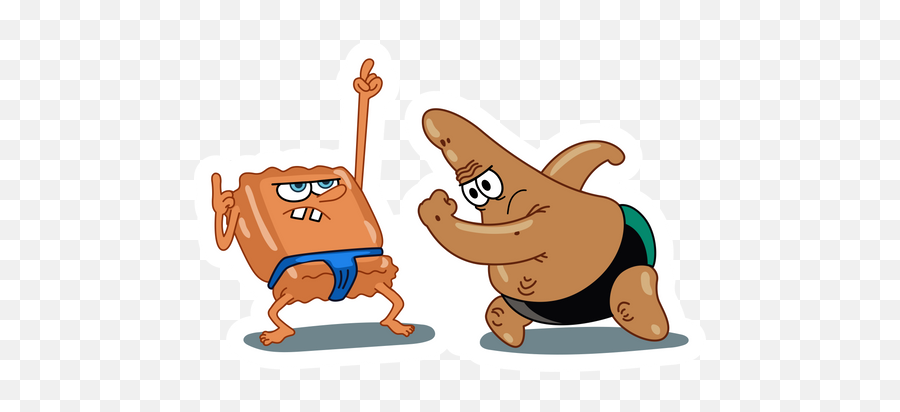 Spongebob Stickers - Spongebob And Patrick Emoji,Starstuck Emoticon