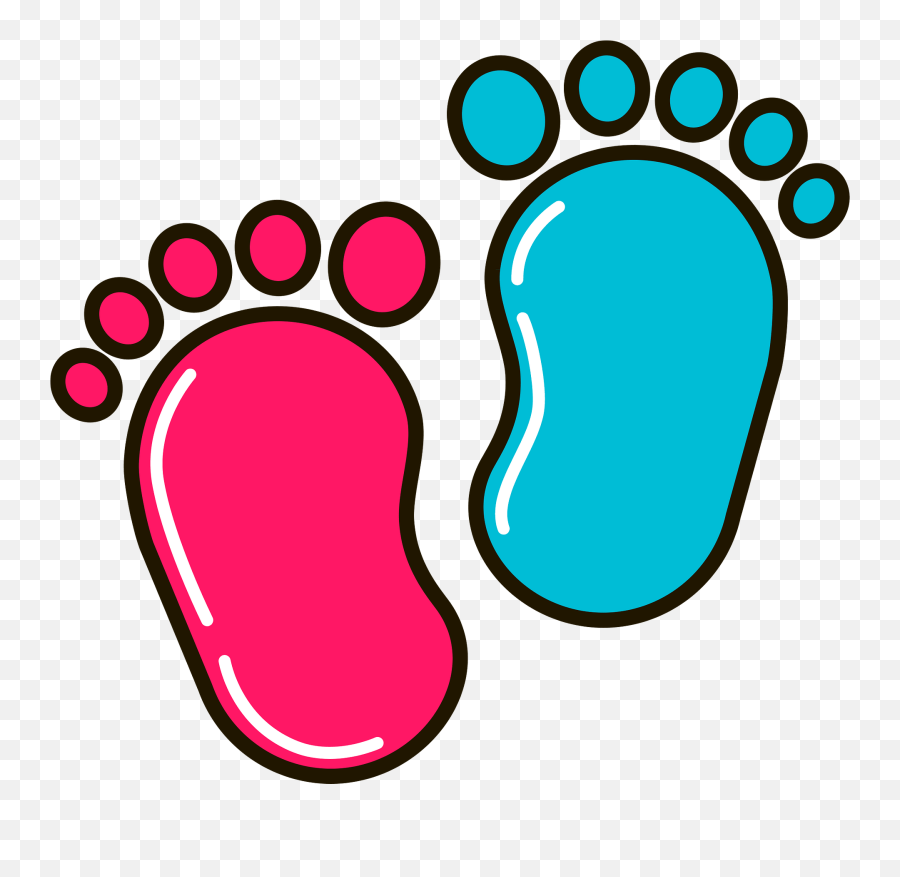 Baby Feet Clipart Png - Baby Toes Clipart Emoji,Baby Girl Emoji Transparent Background