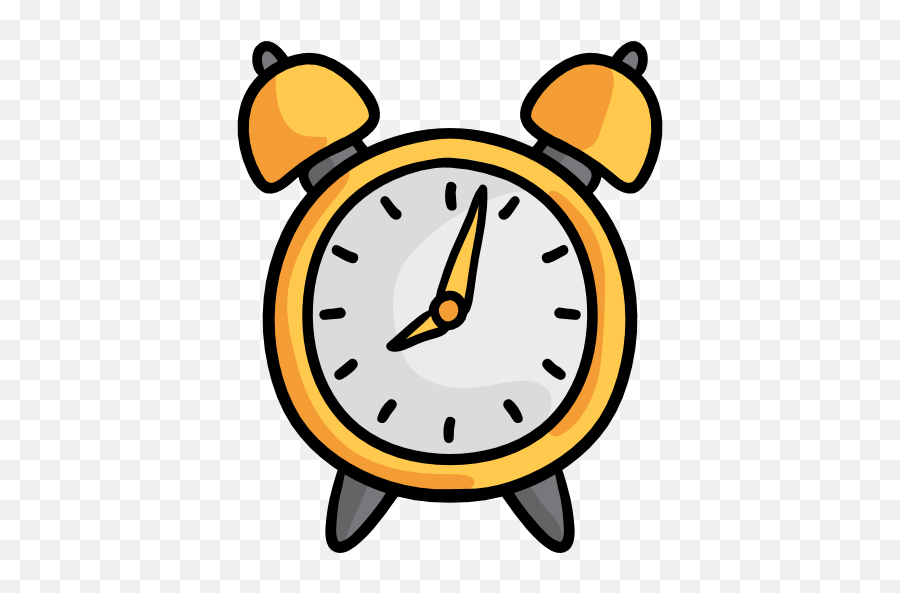 Alarm Clock Free Vector Icons Designed - Transparent Background Cartoon Clock Png Emoji,Alarm Clocks For Kids Emojis