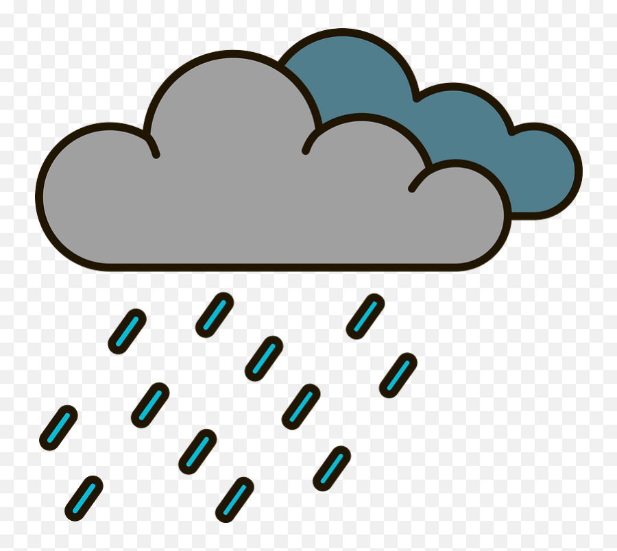 Rain Clipart Png - Gray Clouds Raining Clipart Emoji,Thunder Cloud Rain Emoji