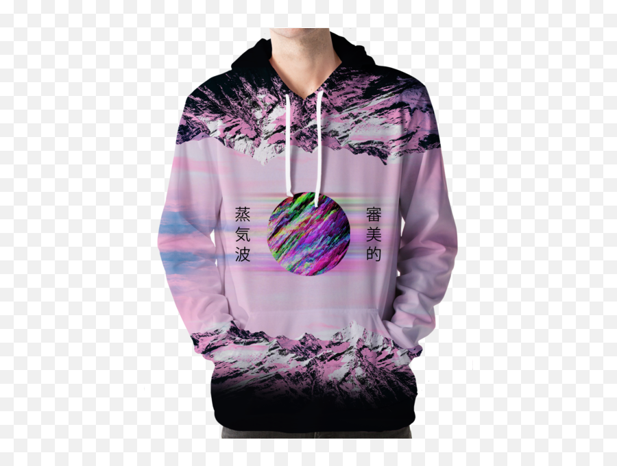 Vaporwave Clothing Vaporwave - Bosozoku Hoodie Emoji,Wave Of Emotion Pullover