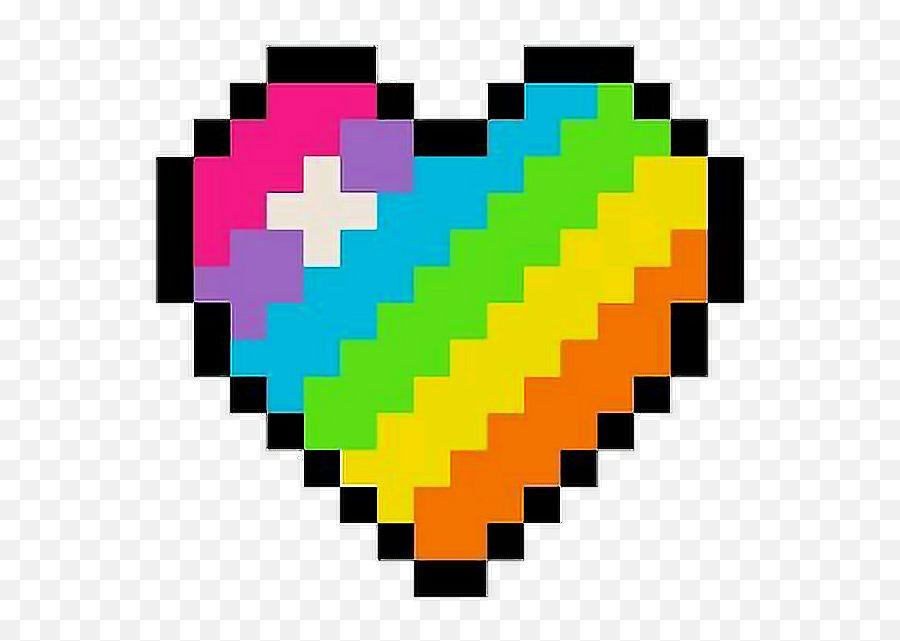 Kawaii Cute Rainbow Color Colorful Sticker By T - Trujillo Central Park Emoji,Thinking Emoji Meme Color Pixel Art