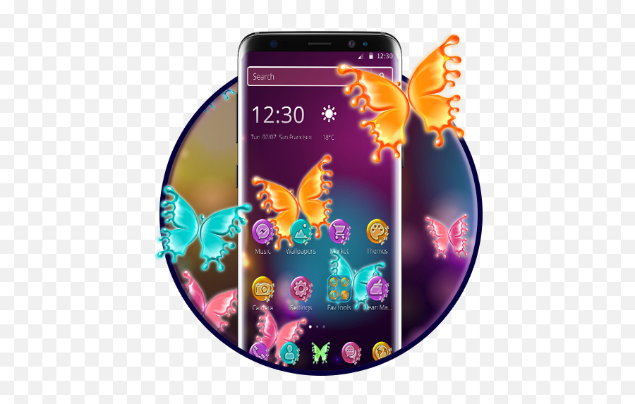 Colorful Butterflies 2d Theme - Smartphone Emoji,Where To Find Butterfly Emojis
