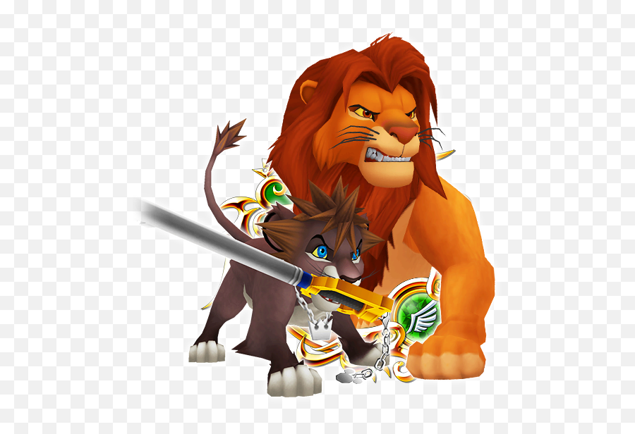 Sora Simba - Sora Simba Kingdom Hearts Emoji,Simba Master Of Emotion