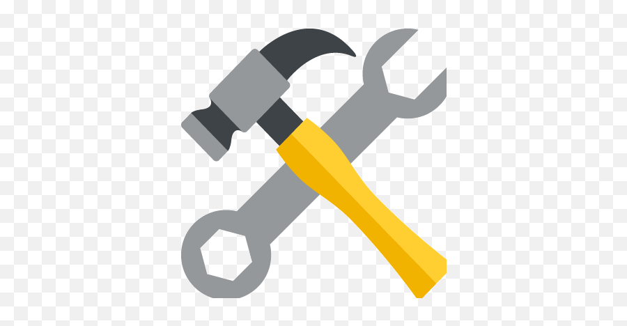 Hammer - Wrench And Hammer Png Emoji,Mallet Emoji
