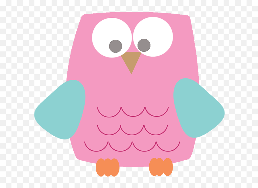 Owl Clip Art - Cute Pink Shapes Emoji,Clip Arts That Provoke Emotions