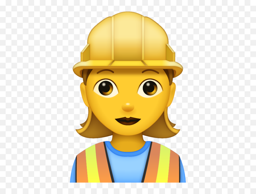 Woman Construction Worker - Female Construction Worker Emoji,Construction Emoji