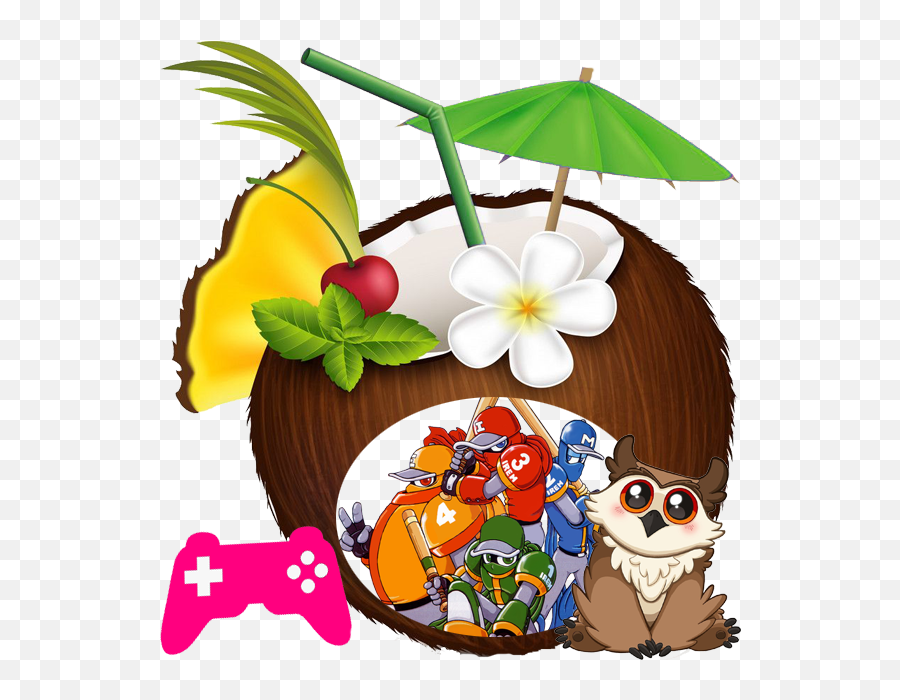 Pinkies Paradise - Hawaiian Coconut Cocktail Clipart Emoji,Toy White Egg With Emotion Faceswhen Do Boys Stop Growing In Height