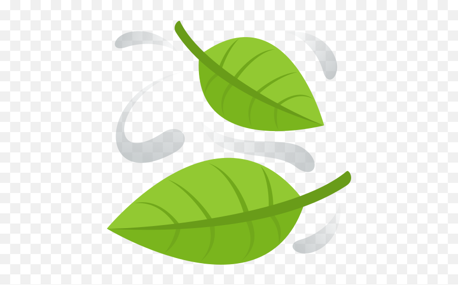 Emoji Leaves In The Wind To Copy - Hojas Emoji,Leaf Emoji