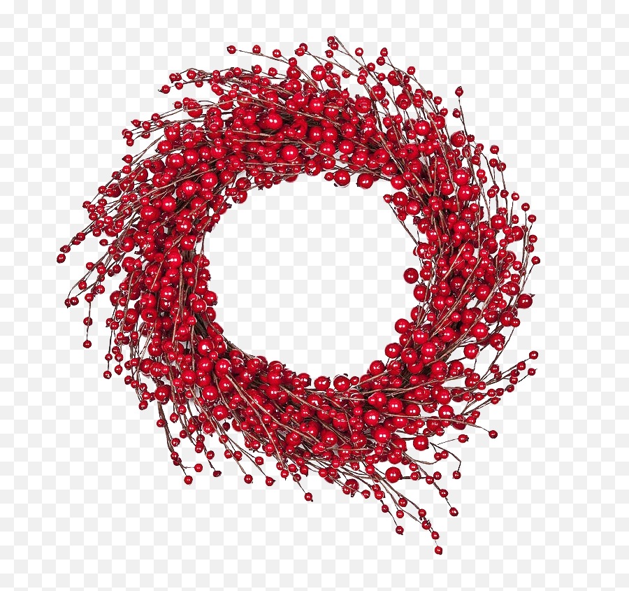 Red Christmas Wreath Png Picture Png Mart Emoji,Christmas Wreath Text Emoticon