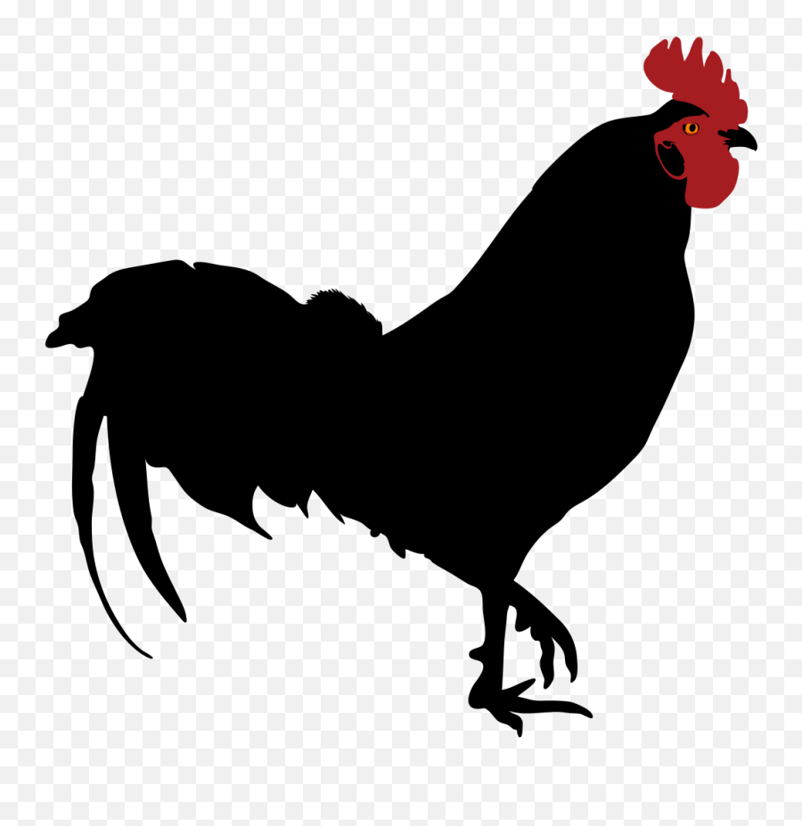 Free Chicken Silhouette Svg Download Free Clip Art Free - Rooster Silhouette Emoji,Emoji Hand And Chicken