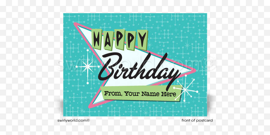 Happy Birthday Postcards - Swirlyworlddesign Emoji,Boomerang Emoji
