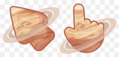 Materials Saturn Cursor U2013 Custom Cursor Emoji,Dedos Emoji Png