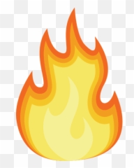 Flame Gradient Cartoon Illustration Cartoon Illustration Emoji,Fire Emoji Vector