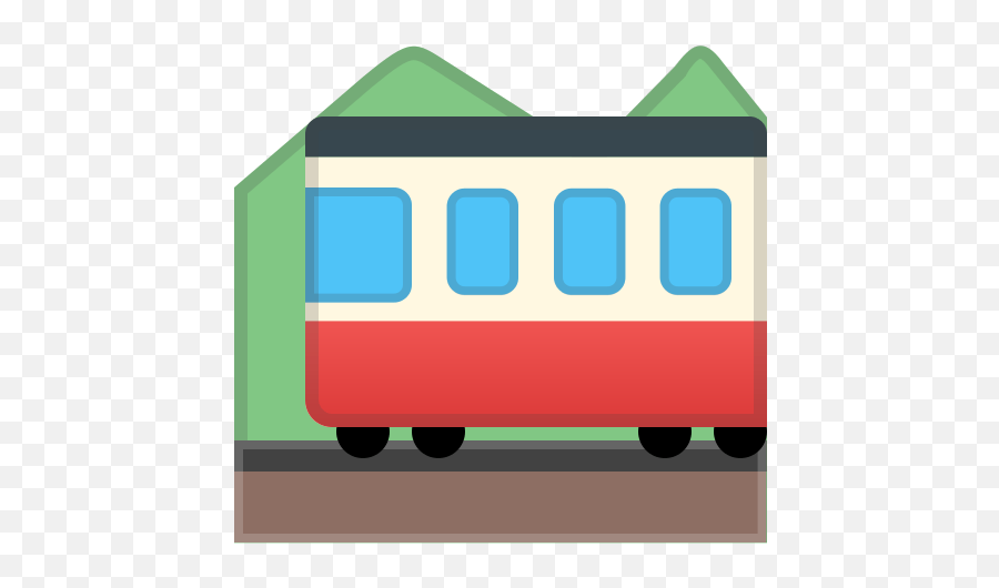 Mountain Railway Emoji,Green Light And Red Light Emoji