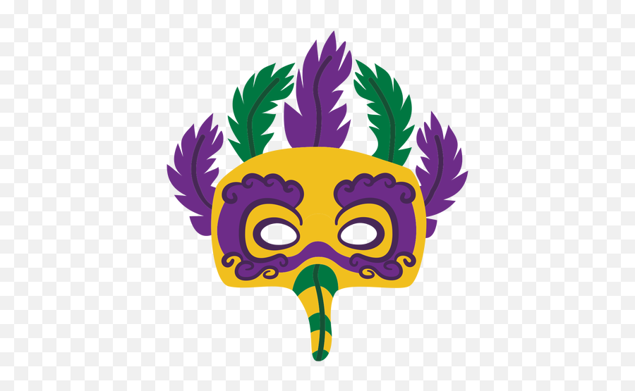 Mardigras Eagle Mask Feathers Flat - Transparent Png U0026 Svg Decorative Emoji,Purim Emoji