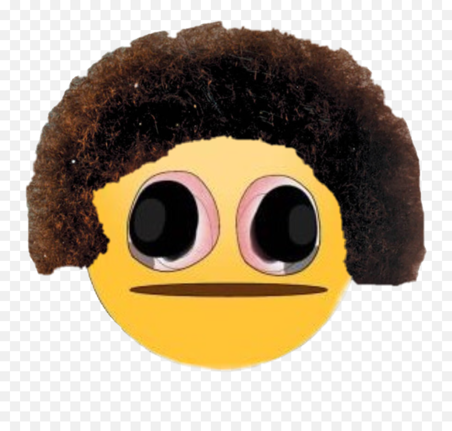 This Is My Cursed Sticker - Curly Emoji,Emoji With Afro