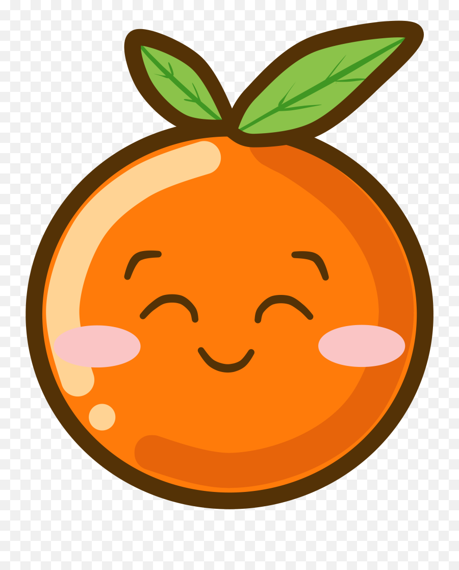 Naranja Dibujo - Dibujos Kawaii De Frutas Fáciles Emoji,Addie Emoji Movie