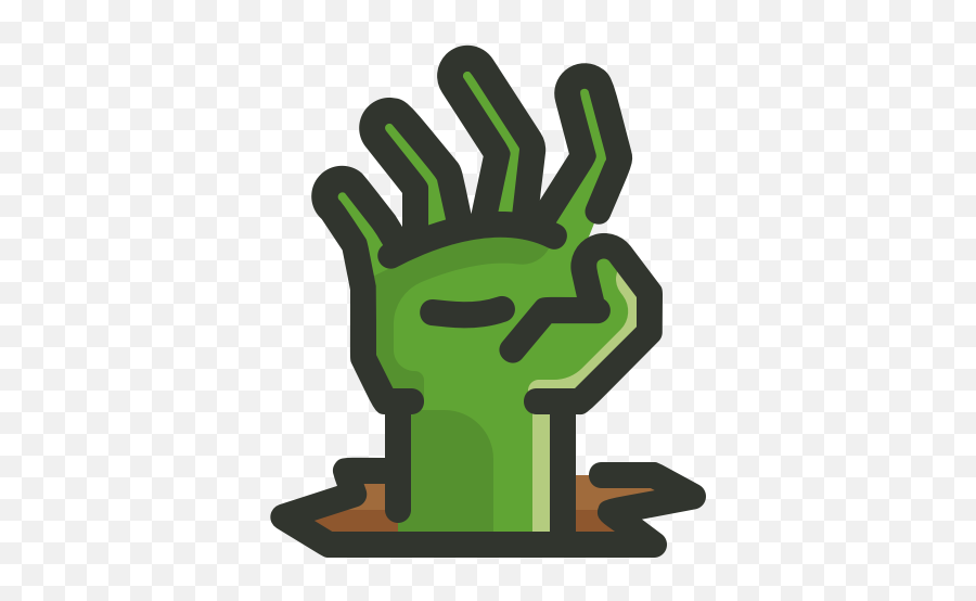 Evil Halloween Hand Undead Zombie Icon - Free Download Transparent Halloween Icon Png Emoji,Zombie Emoticon Text