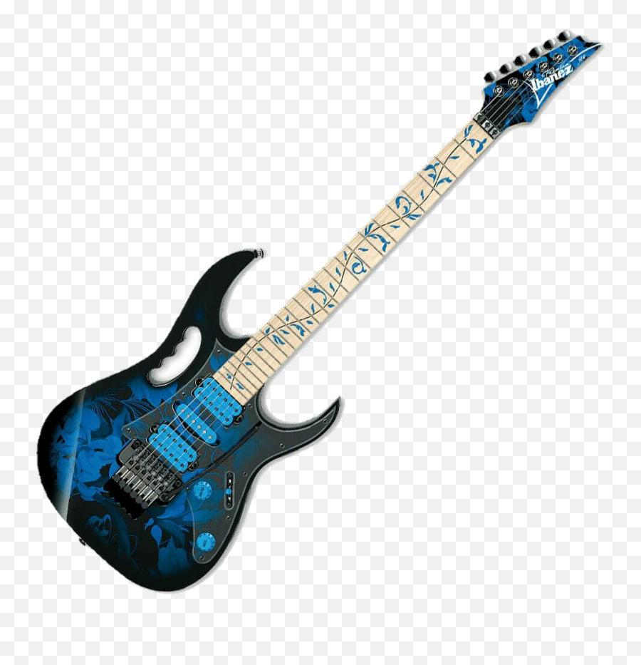 Eemput Musicvoice Guitar Sticker - Ibanez Jem Flower Blue Emoji,Mandolin Emoji