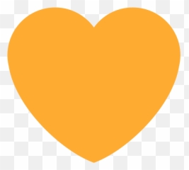 Corazón Naranja Clipart - Orange Heart Emoji,Corazon Emotion