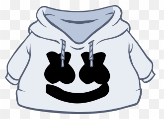 White Marshmello Hoodie Online - Club Penguin Marshmello Emoji,Marshmello Face Emoticon