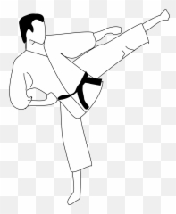 Karate Clip Art Free - Karate Kick Emoji,Martial Arts Emoji