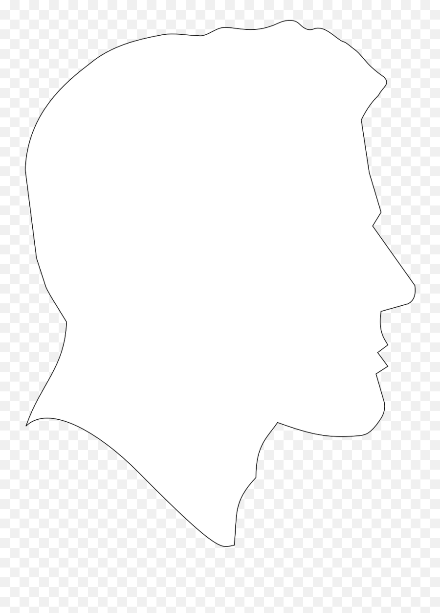 Childrenu0027s Faces Clip Art - Png Download Full Size Clipart Profile White Man Silhouette Emoji,Emotions Silhouette Children