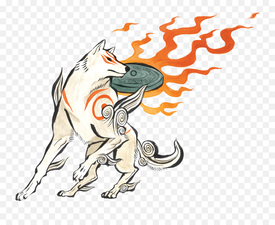 Japanese Horror Folklore In Anime - Amaterasu Okami Emoji,Absentminded Emoticon