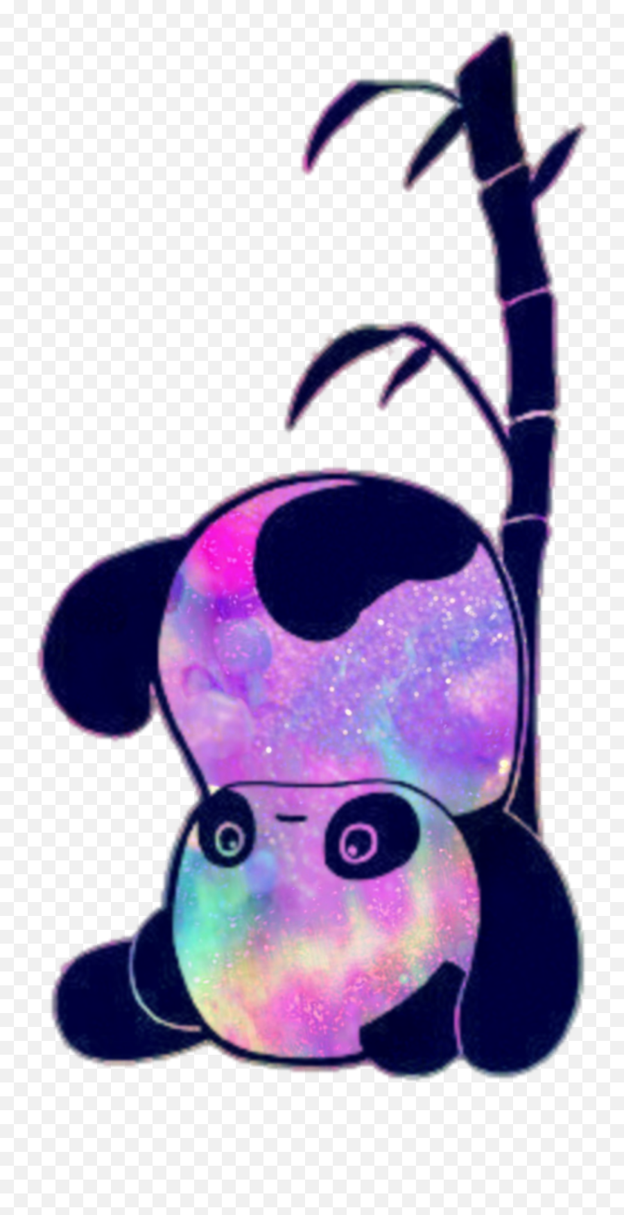 Panda Cute Sticker Emoji,Panda Emoji Galaxy