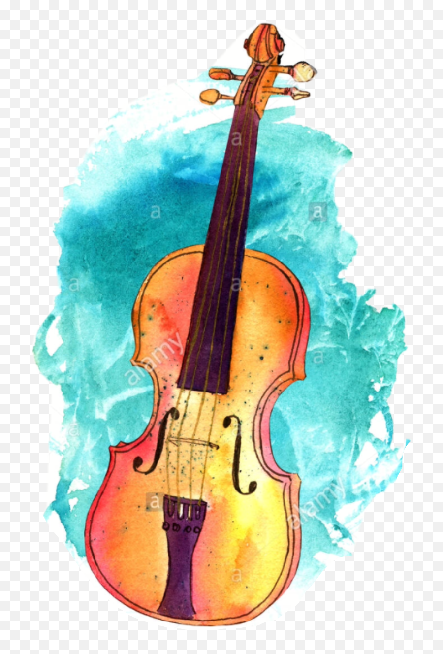 Sticker - Violin With Water Clipart Emoji,Violin Emoji Stickers