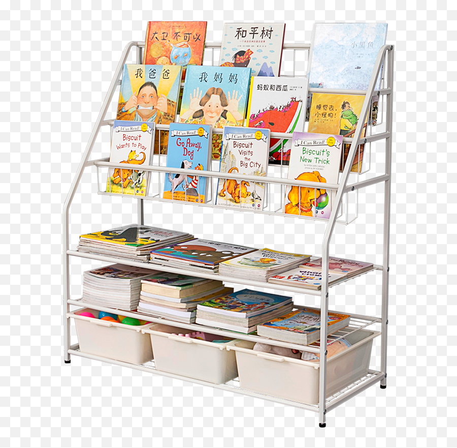 Bookshelf Simple Floor Picture - Transparent Png Childrens Bookshelf Emoji,Agreement Bookcase Emotion