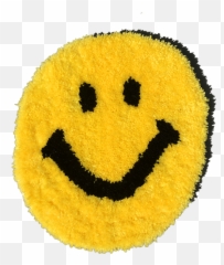 Rug Tufting - Wide Grin Emoji,Escapist Sock Emoticon
