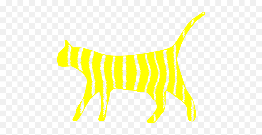 Yellow Cat 2 Icon - Free Yellow Animal Icons Horizontal Emoji,Yellow Cat Emoticon