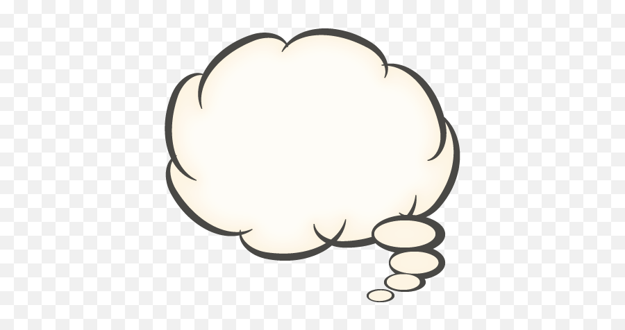 Thought Bubble Cartoon Speech Clipart - Clipartix Cloud Thought Bubble Black Background Emoji,Thinking Cloud Emoji