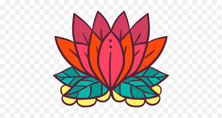 Transparent Lotus Flower Symbol - Novocomtop Stock Illustration Emoji,Yoga Nameste Emoticon