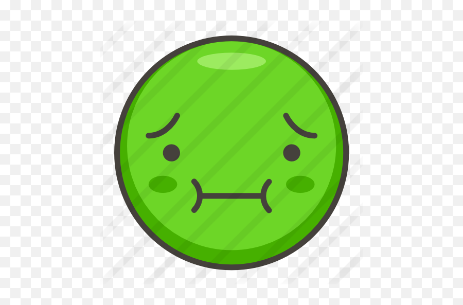 Sick - Green Color Emoji,Sick Woman Emoticons
