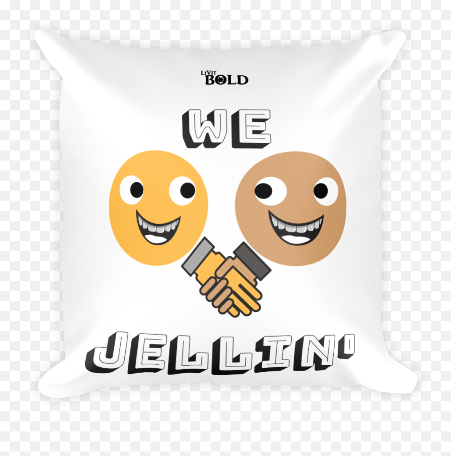 We Jellinu0027 Pillow - Livit Bold Happy Emoji,Emoticon Pillow
