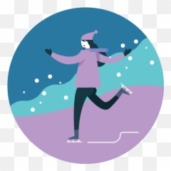 Activity Ice Skating Seasonal - Ice Skating Icon Emoji,Figure Skateer Emoji