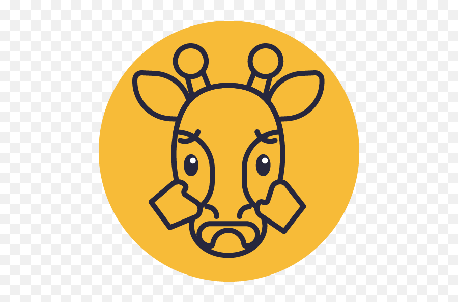 Giraffe Emoji Outline Icons Png 12 - Hang Out To Dry Icon,Red Giraffe Emoji