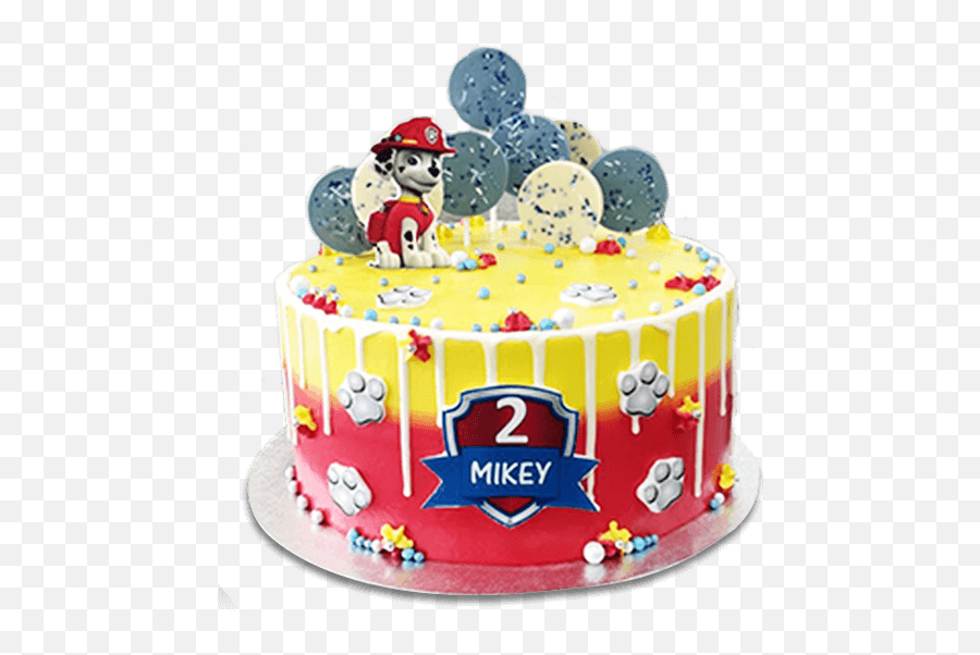 Marshall Paw Patrol Cake - Cake Owls Paw Patrol Marshall Birthday Cake Emoji,Minecraft Cake Emojis