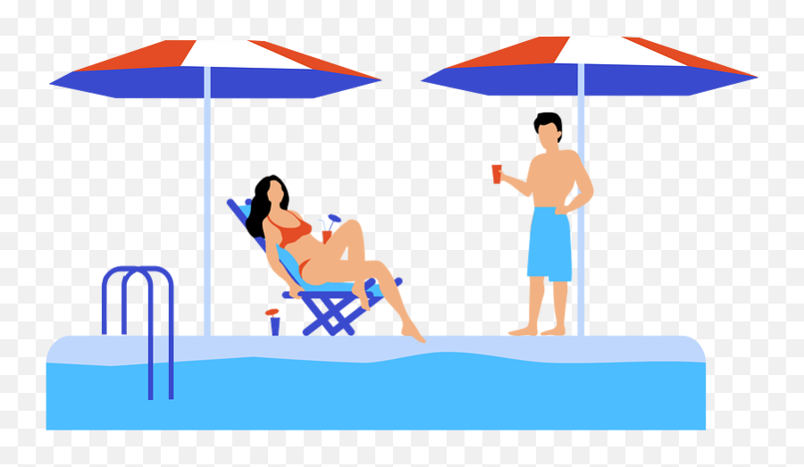 Pool Party Clipart - Sunlounger Emoji,Pool Party Emojis